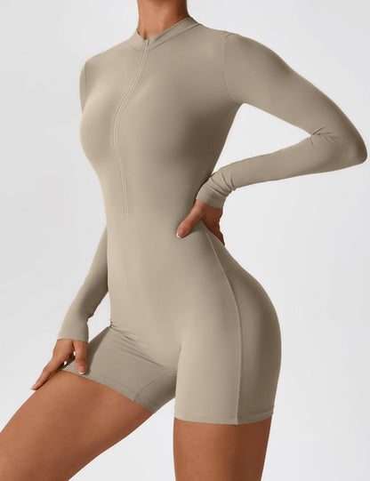 Gymfit Long Sleeve Zipper Overall - Gymfit