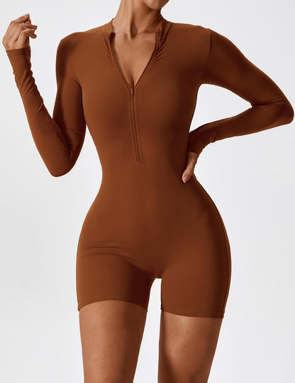 Gymfit Long Sleeve Zipper Overall - Gymfit