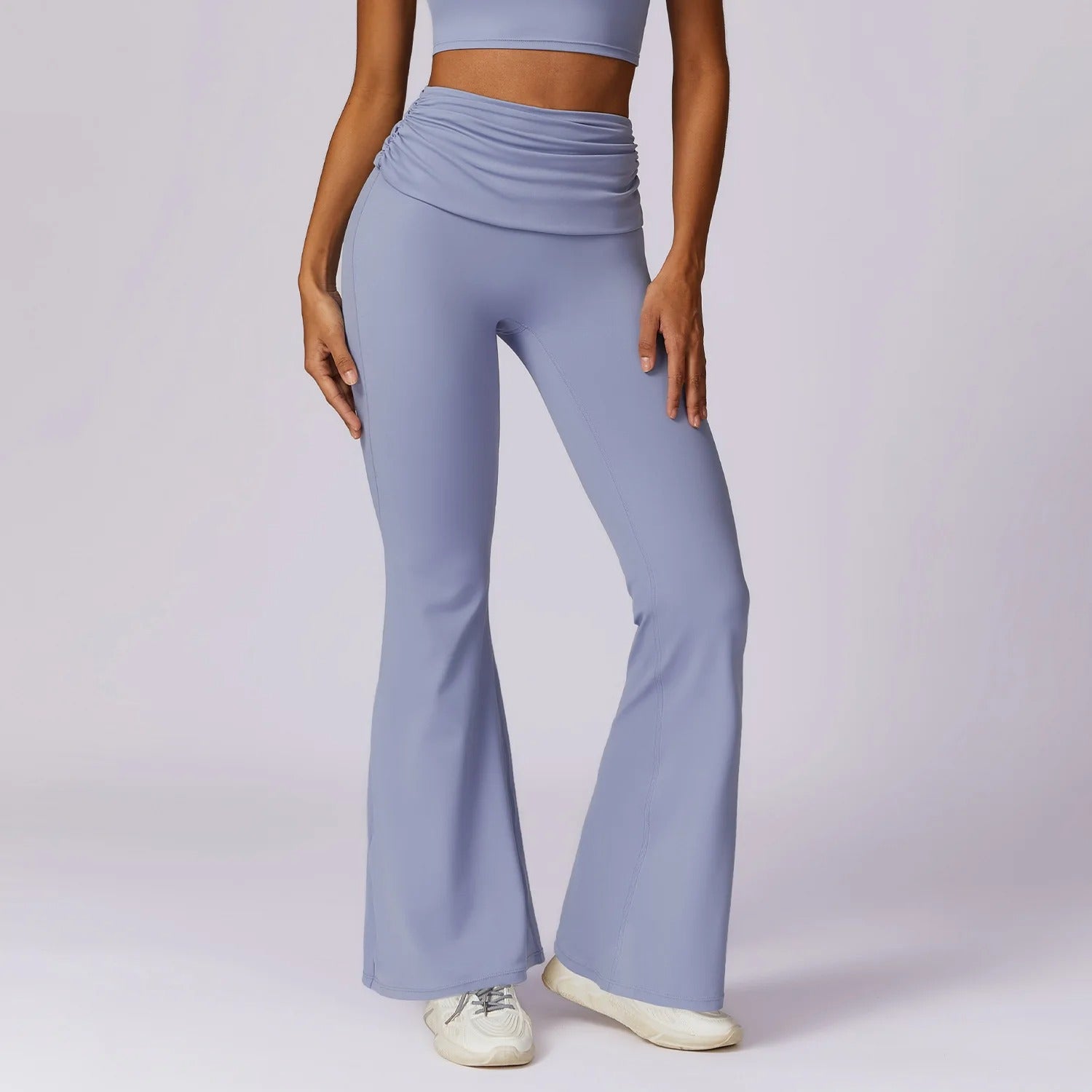 Gymfit Romola Fold Over Flare Leggings - Gymfit