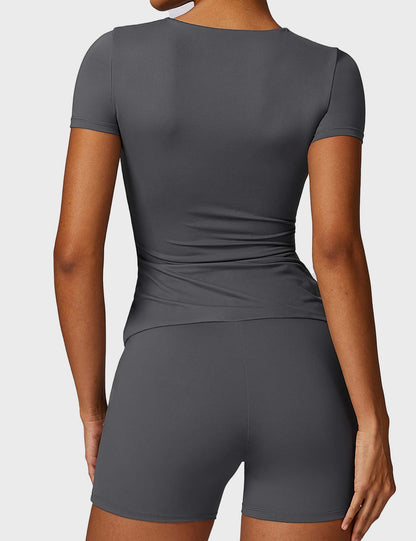 Gymfit T-Shirt with short sleeves and round neck - Gymfit