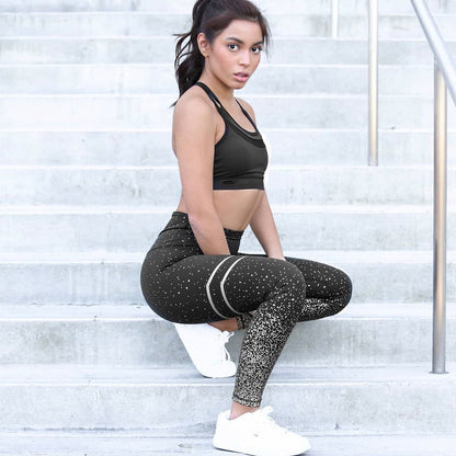 Gymfit - Shiny Stripe Leggings - Gymfit