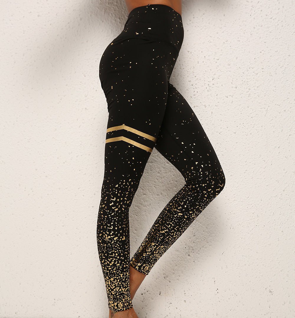 Gymfit - Shiny Striped Leggings - Gymfit