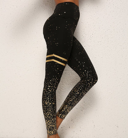 Gymfit - Shiny Striped Leggings - Gymfit