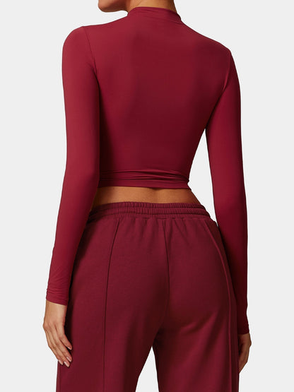 Gymfit Turtleneck Long Sleeve Crop Top - Gymfit