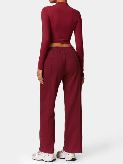 Gymfit Turtleneck Long Sleeve Crop Top - Gymfit