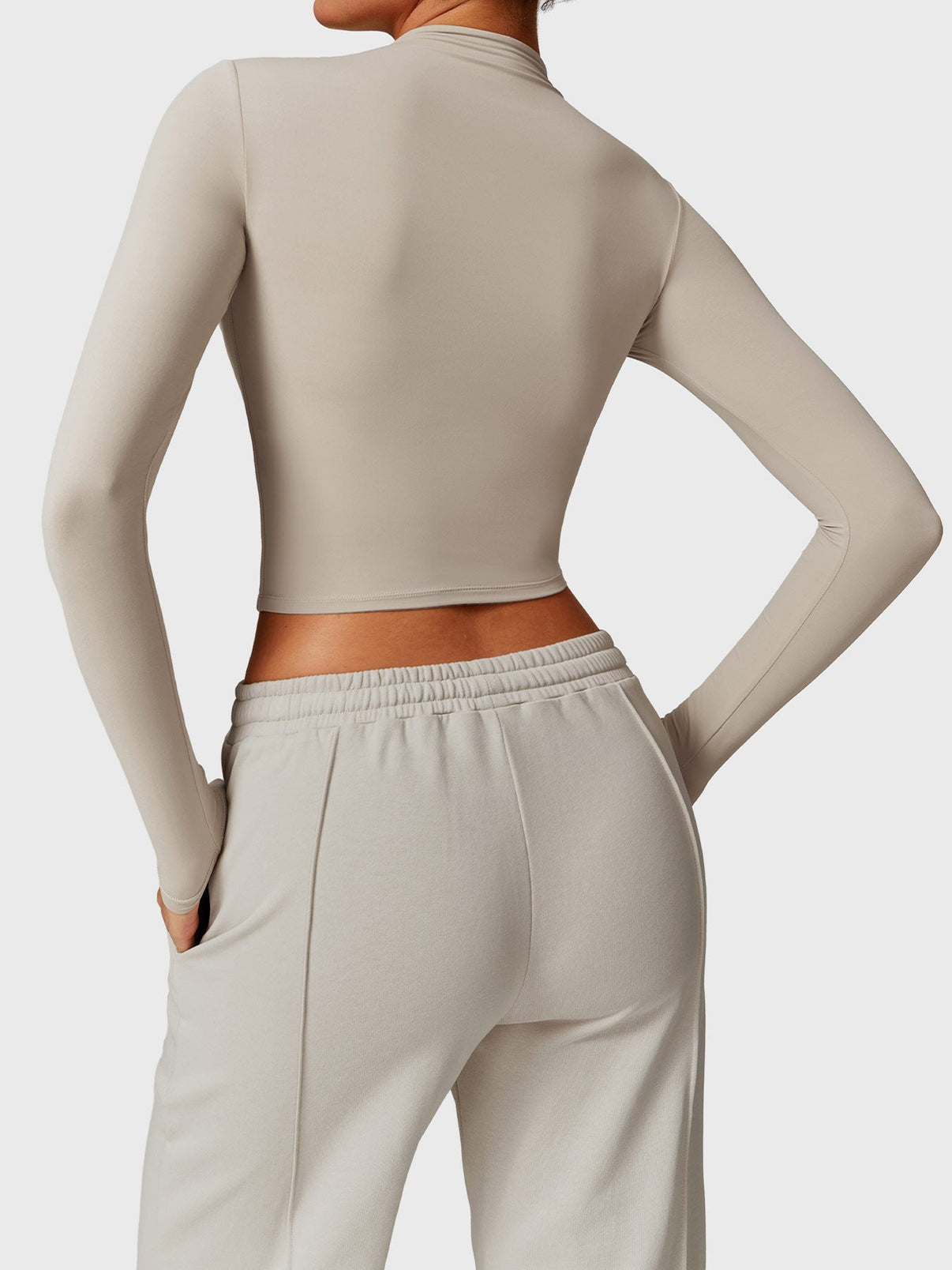 Gymfit turtleneck long-sleeve crop top - Gymfit