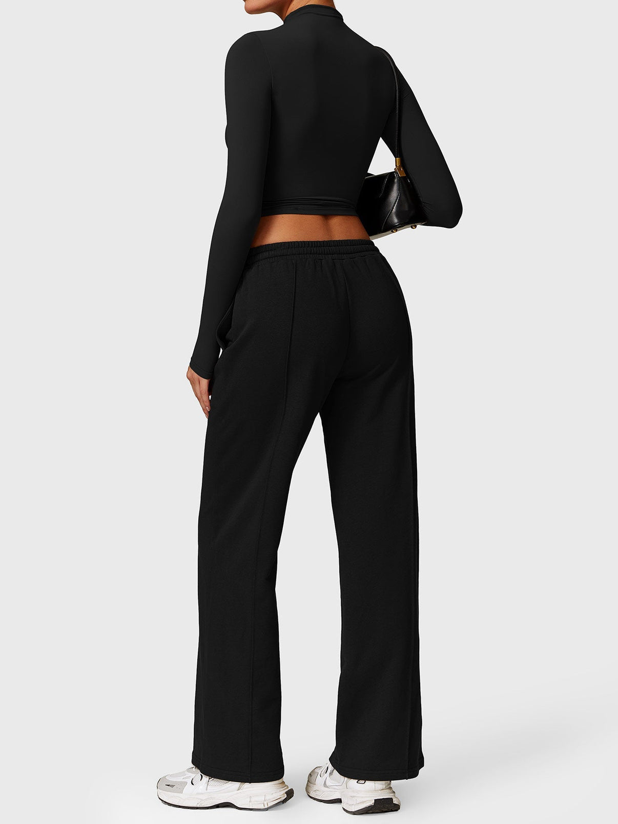 Gymfit Turtleneck Long Sleeve Crop Top - Gymfit