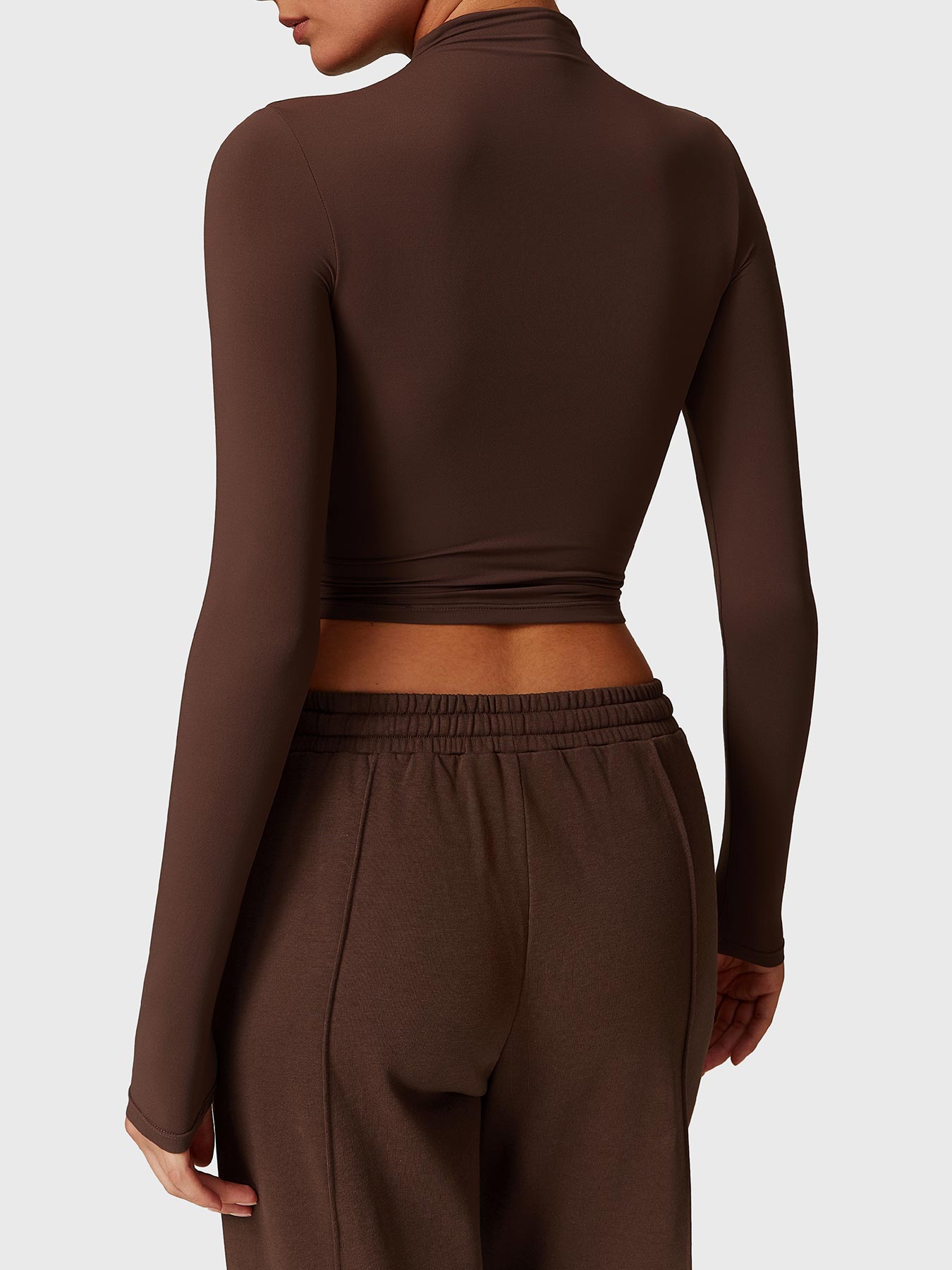 Gymfit Turtleneck Long Sleeve Crop Top - Gymfit