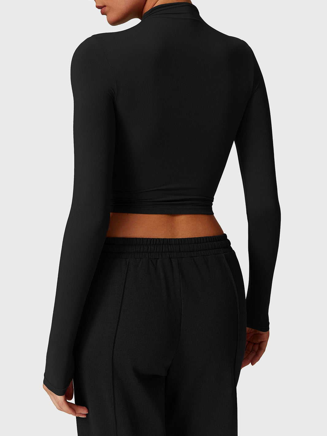 Gymfit Turtleneck Long Sleeve Crop Top - Gymfit