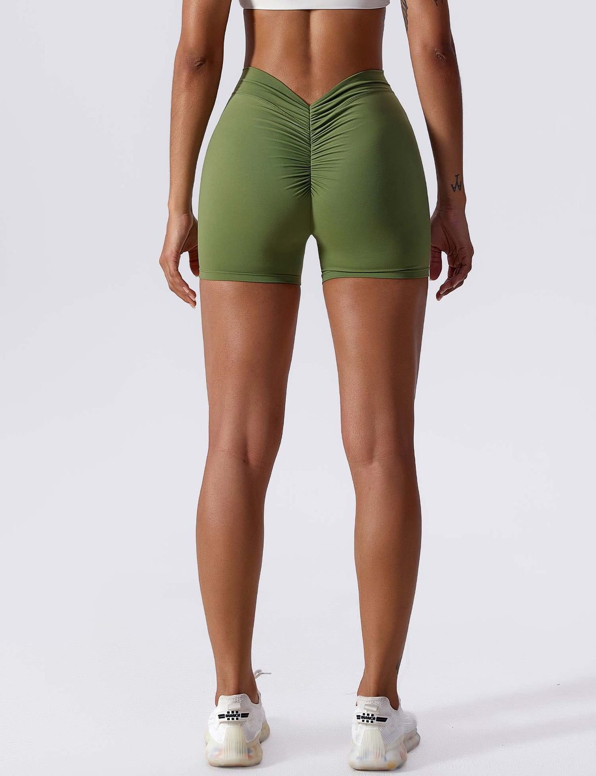 Gymfit V - Back-Affine Gathered Shorts - Gymfit