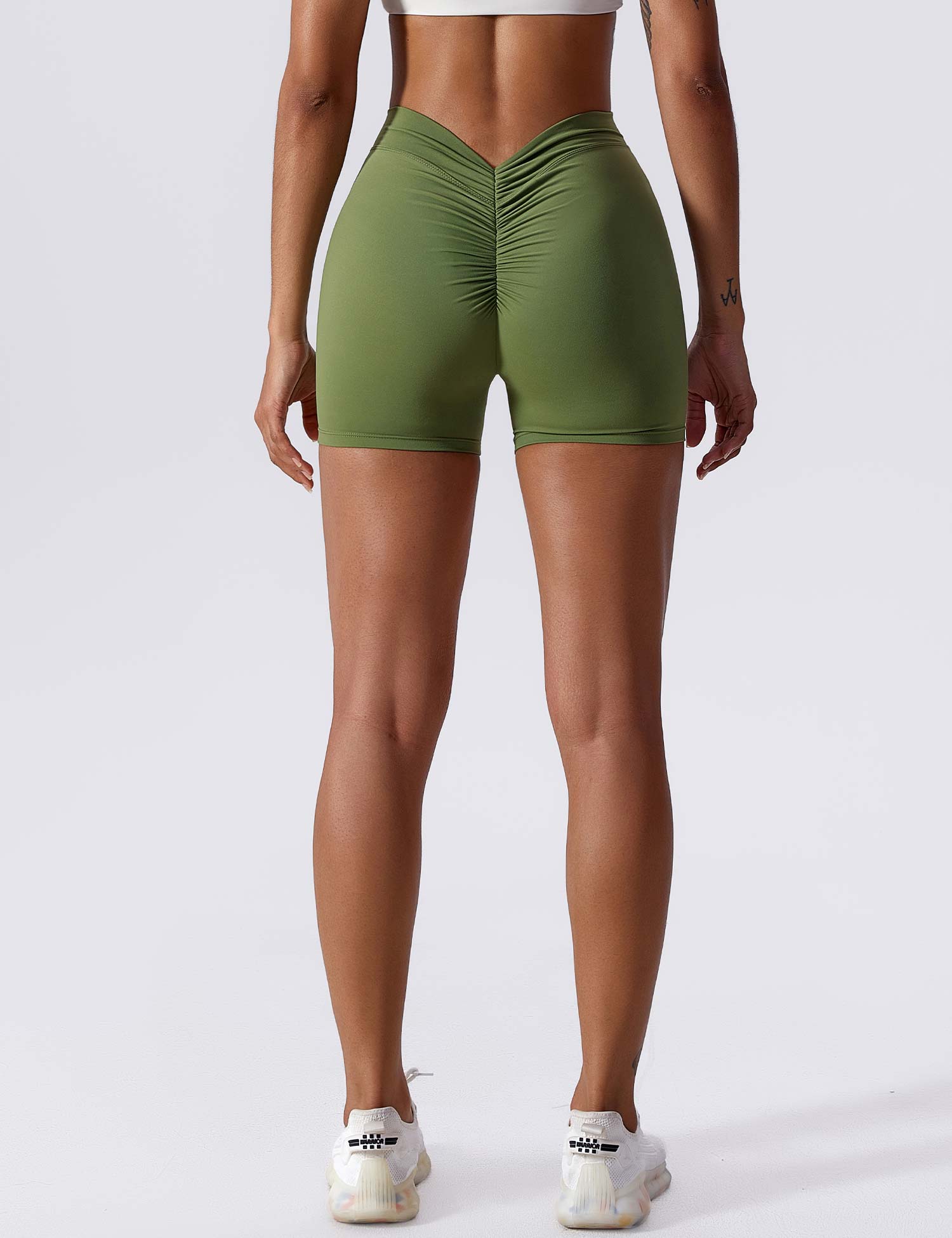 Gymfit V - Back-Affine Gathered Shorts - Gymfit