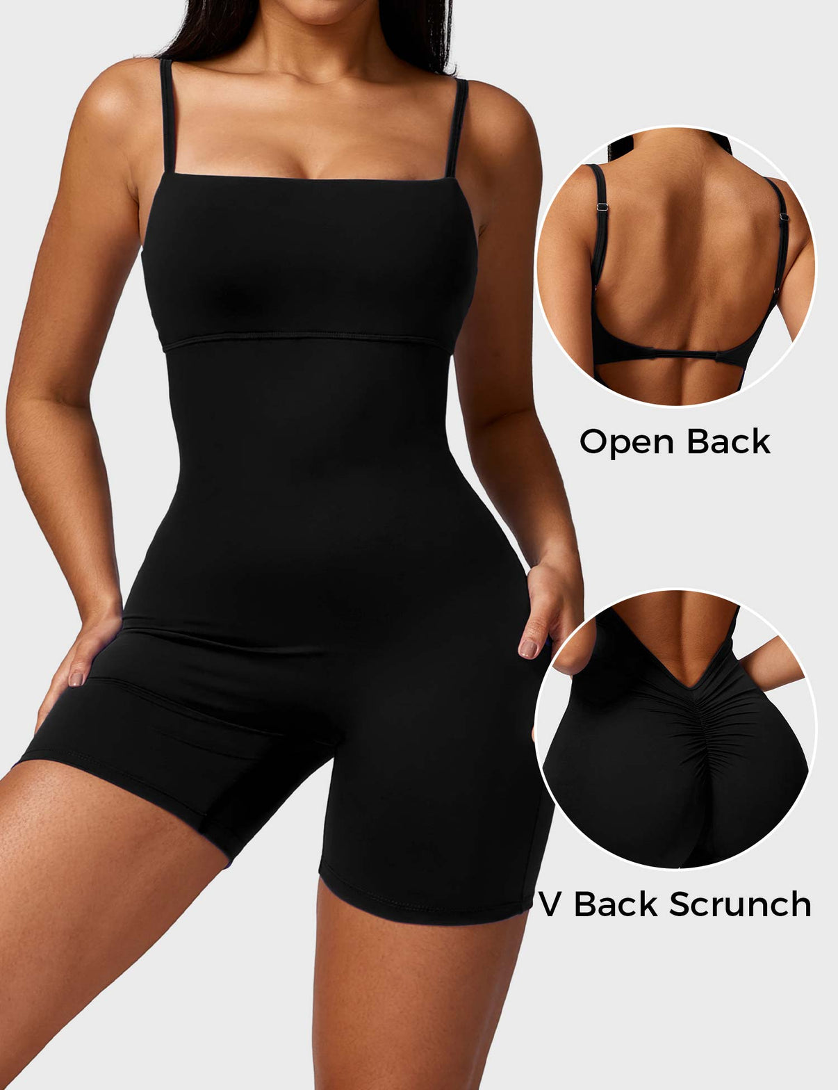 Gymfit V - Back Scrunch Jumpsuit - Gymfit