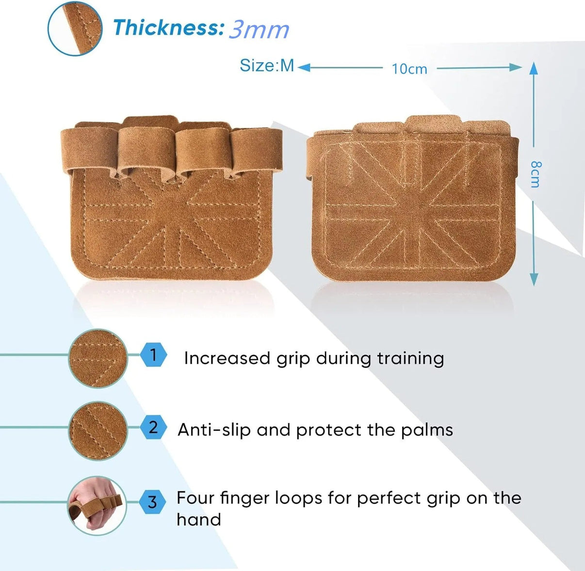Leather sports gloves - Gymfit