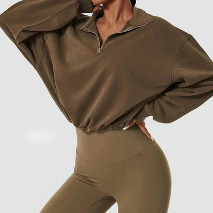 Gym shirt with zip
