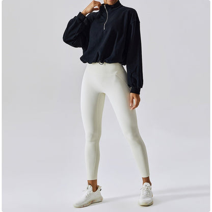 Gym shirt with zip