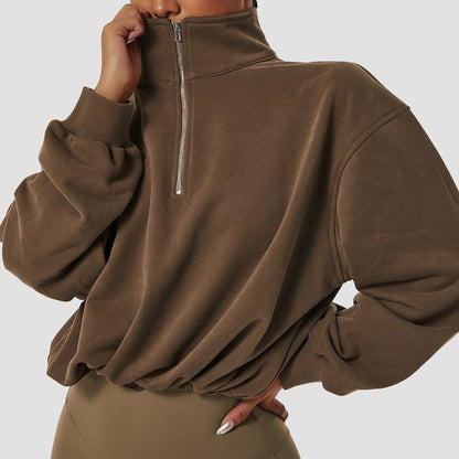 Gym shirt with zip