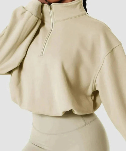 Gym shirt with zip
