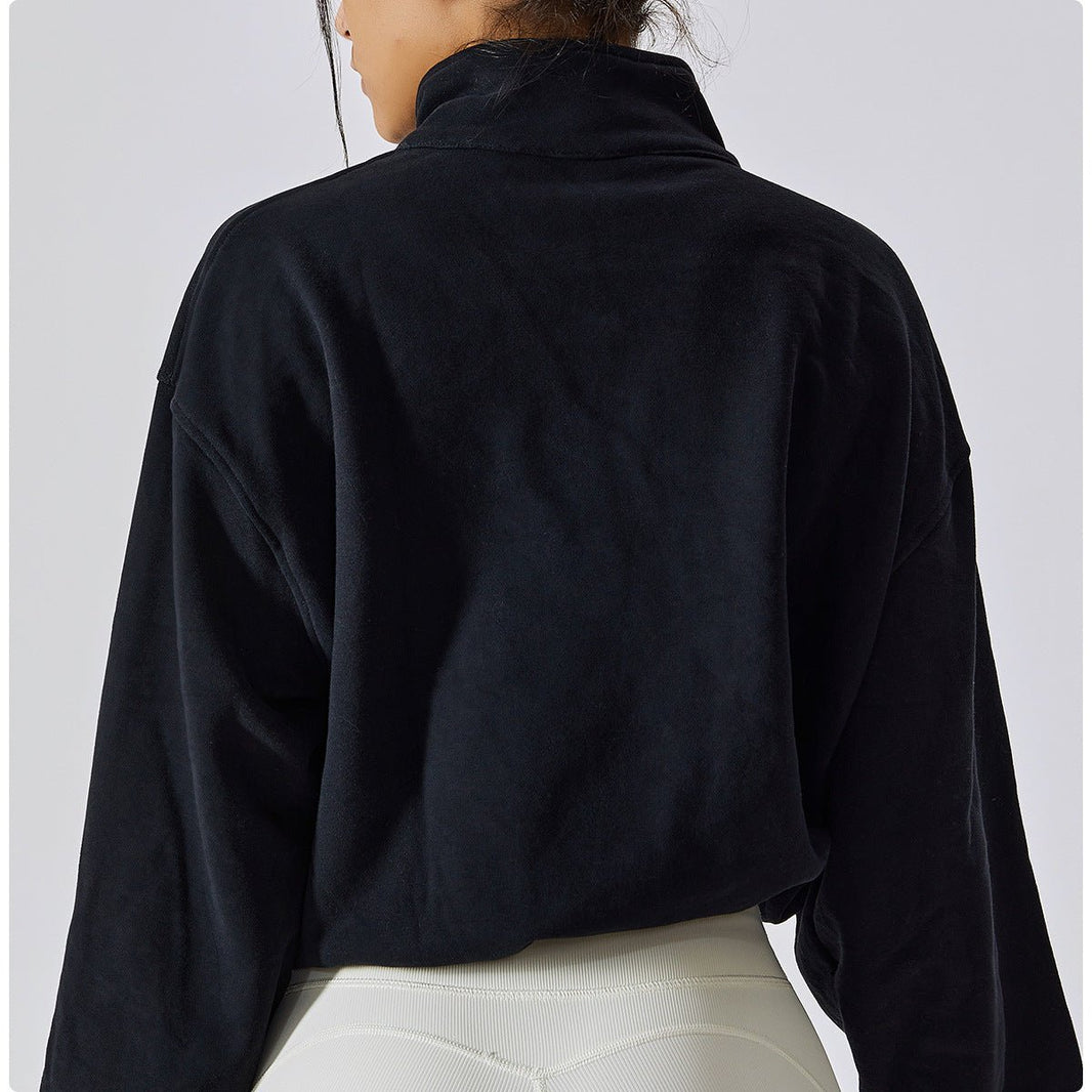 Gym shirt with zip