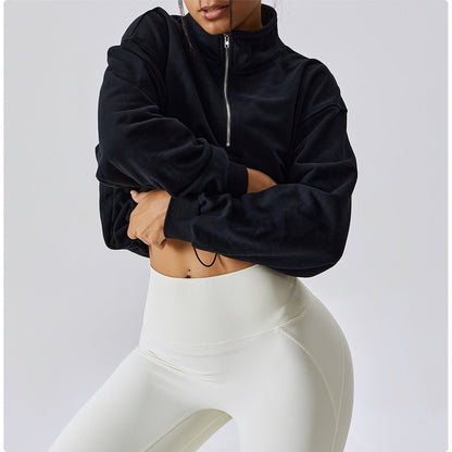 Gym shirt with zip