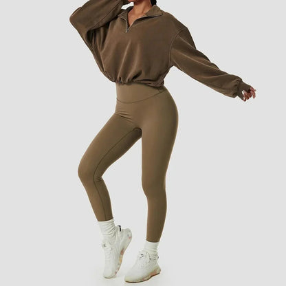 Gym shirt with zip