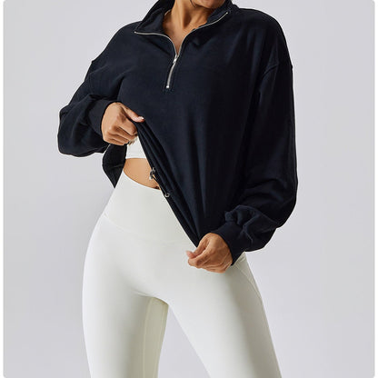 Gym shirt with zip