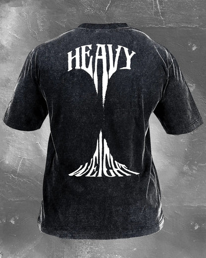 HEAVYWEIGHT MEN'S WASHED T-SHIRT - Gymfit