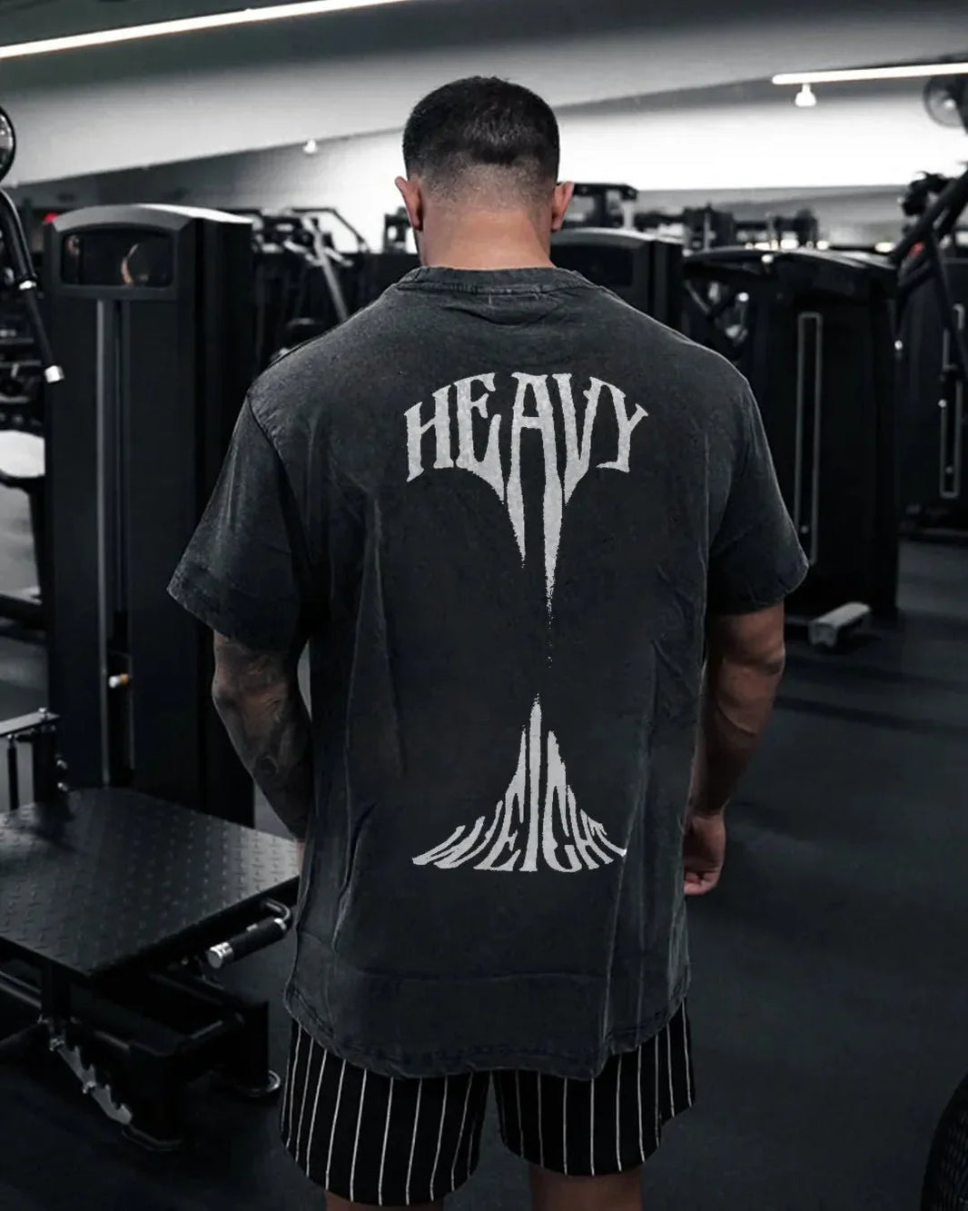 HEAVYWEIGHT MEN'S WASHED T-SHIRT - Gymfit