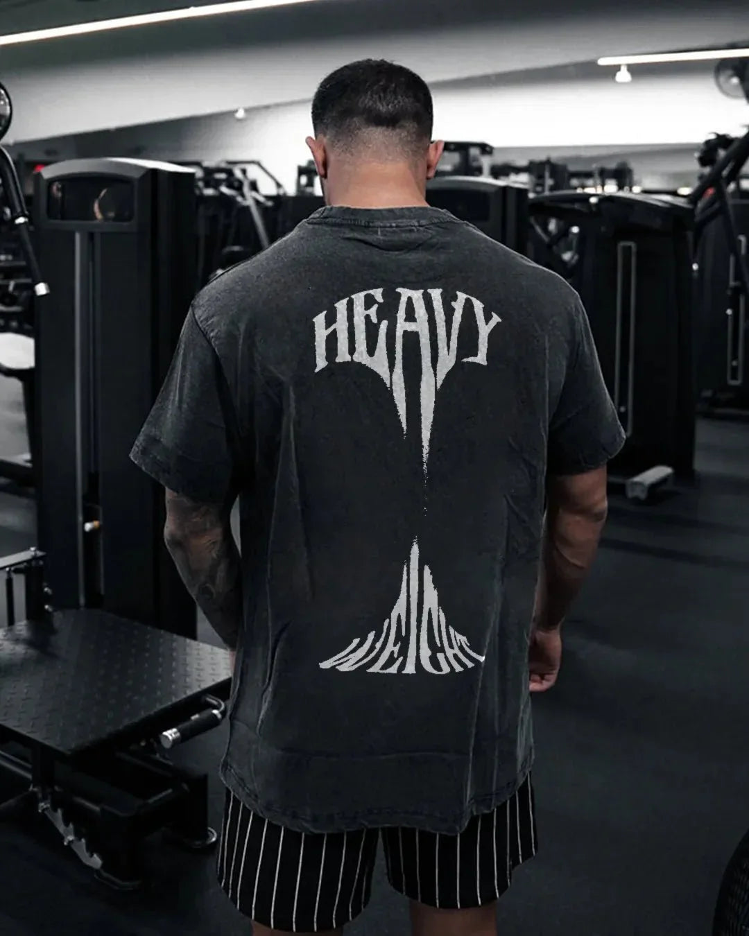 HEAVYWEIGHT MEN'S WASHED T-SHIRT - Gymfit