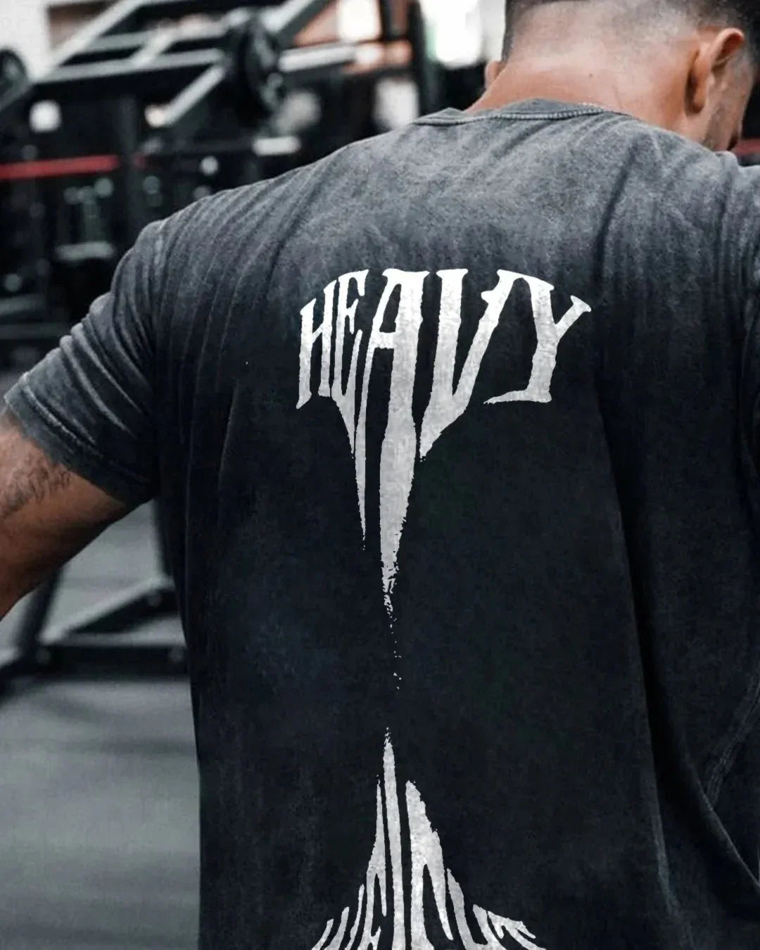 HEAVYWEIGHT MEN'S WASHED T-SHIRT - Gymfit