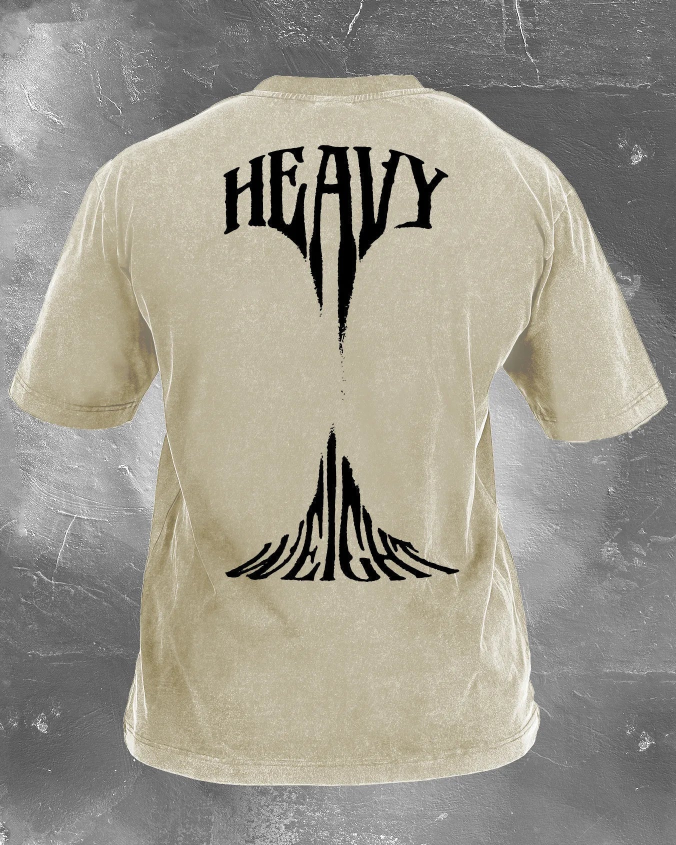 HEAVYWEIGHT MEN'S WASHED T-SHIRT - Gymfit
