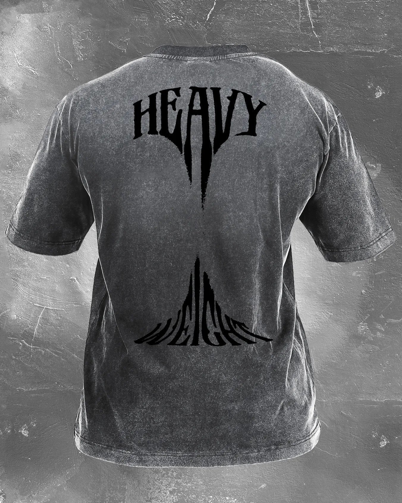 HEAVYWEIGHT MEN'S WASHED T-SHIRT - Gymfit