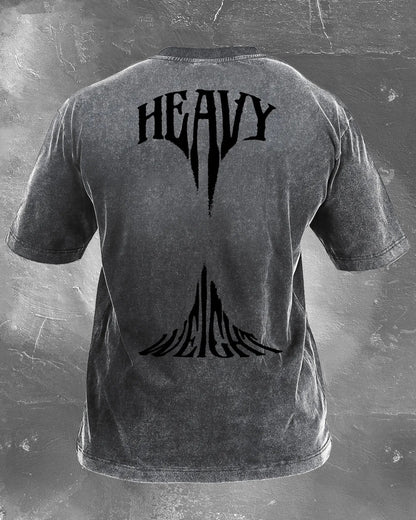 HEAVYWEIGHT MEN'S WASHED T-SHIRT - Gymfit