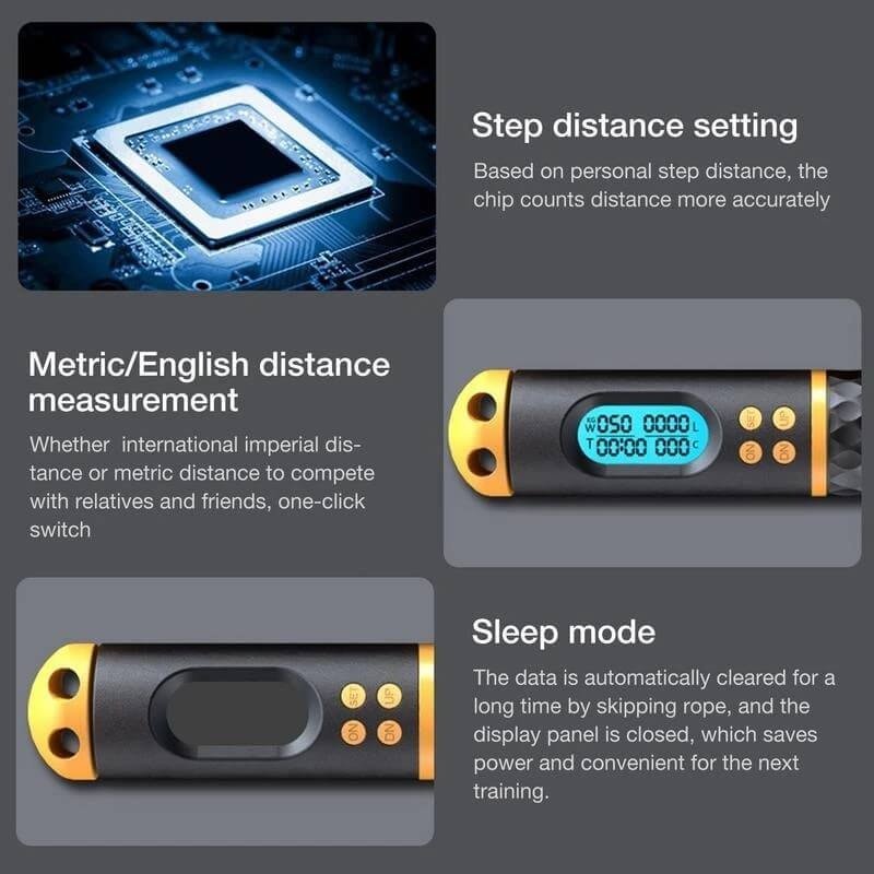 Jump rope with digital calorie counter - Gymfit