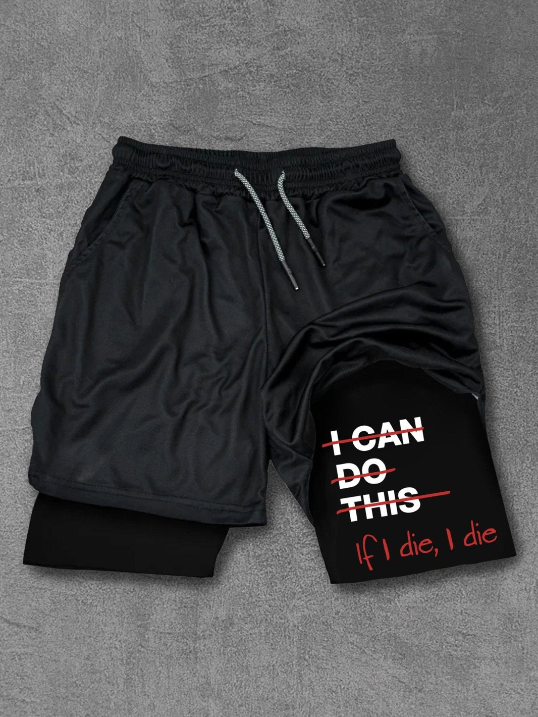 When I die, I die performance training shorts - Gymfit