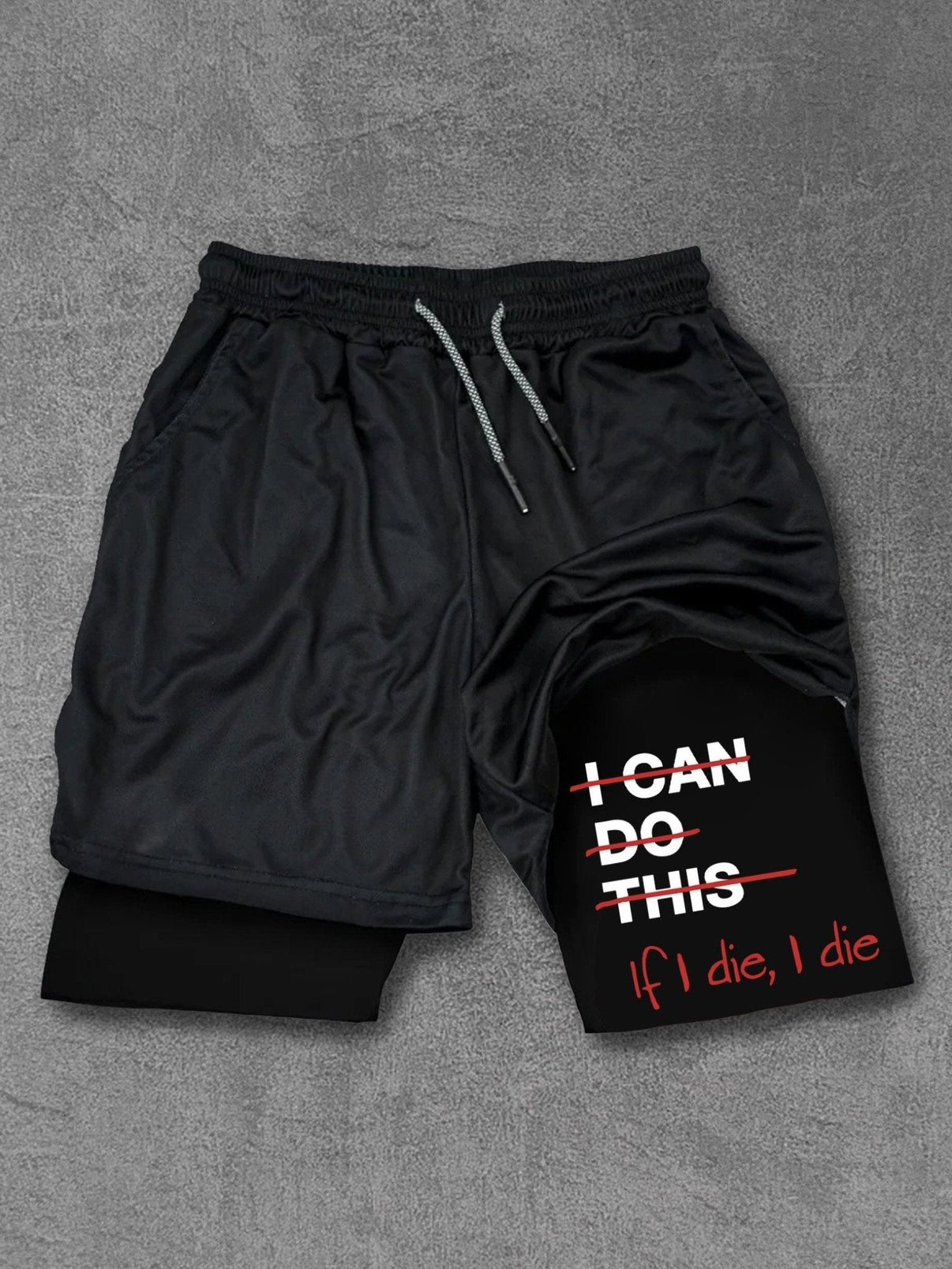 When I die, I die performance training shorts - Gymfit