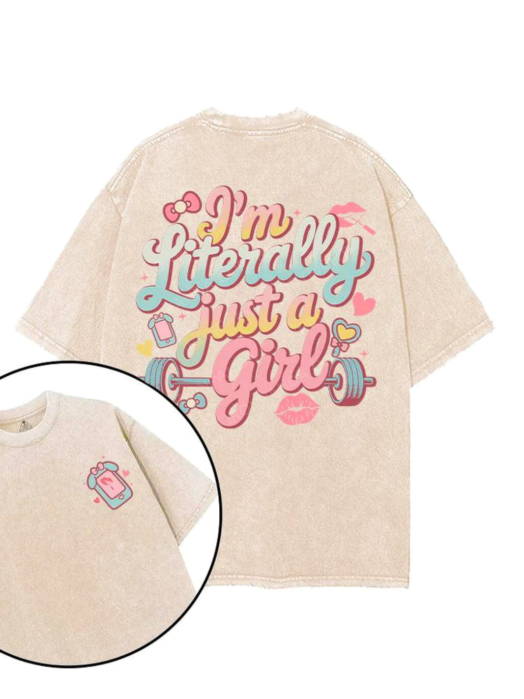 I'M JUST A GIRL T-SHIRT - Gymfit