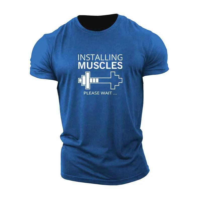 Installation of Muscle T-Shirts - Gymfit