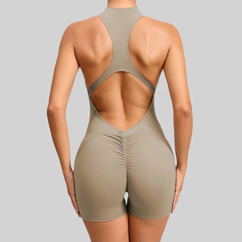 Short jumpsuit with zipper - Gymfit