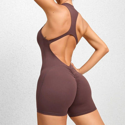 Short jumpsuit with zipper - Gymfit