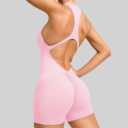 Short jumpsuit with zipper - Gymfit