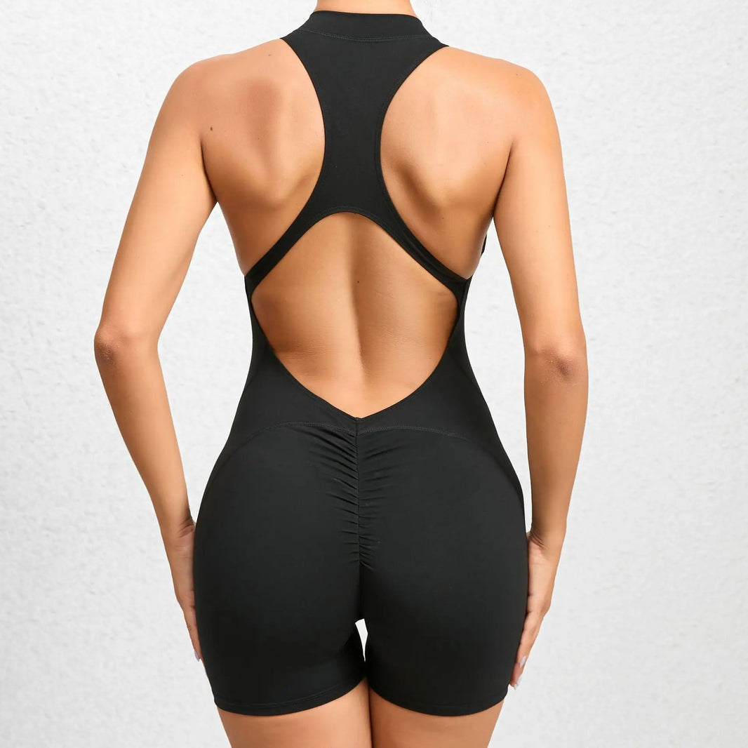Short Jumpsuit with Zipper - Gymfit