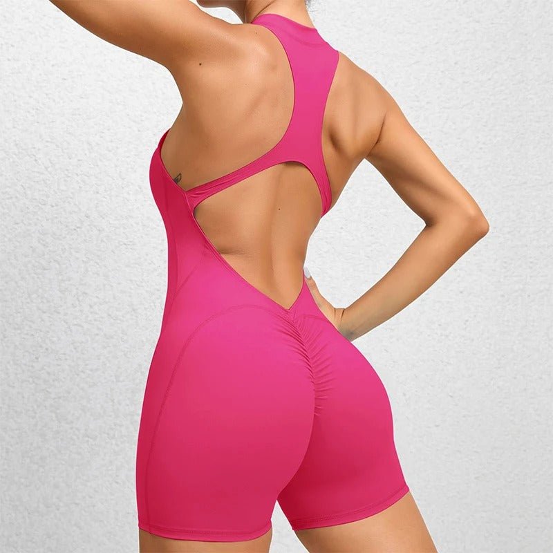 Short jumpsuit with zipper - Gymfit