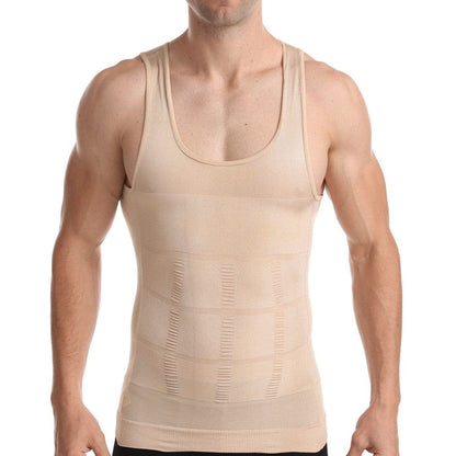 Body Business Shapewear Beige / S Slimming Body Shaper - Men's Undershirt