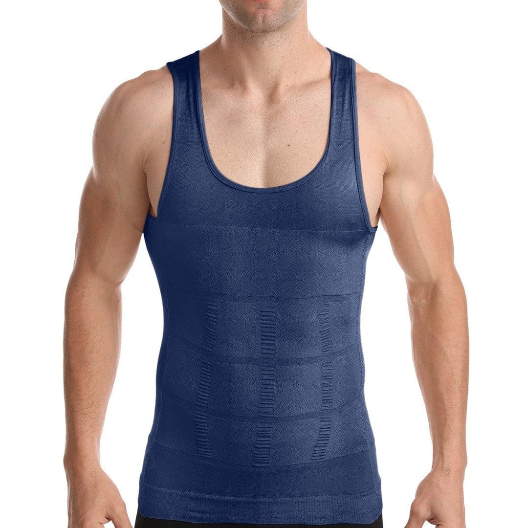 Body Business Shapewear Navy Blue / M Slimming Body Shaper - Undershirt for Men