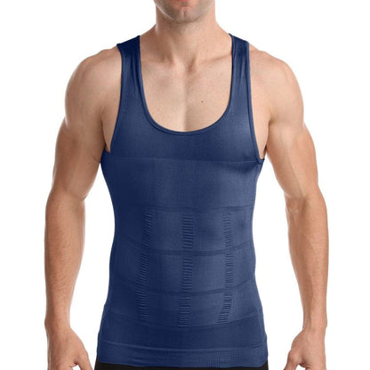 Body Business Shapewear Navy Blue / M Slimming Body Shaper - Undershirt for Men
