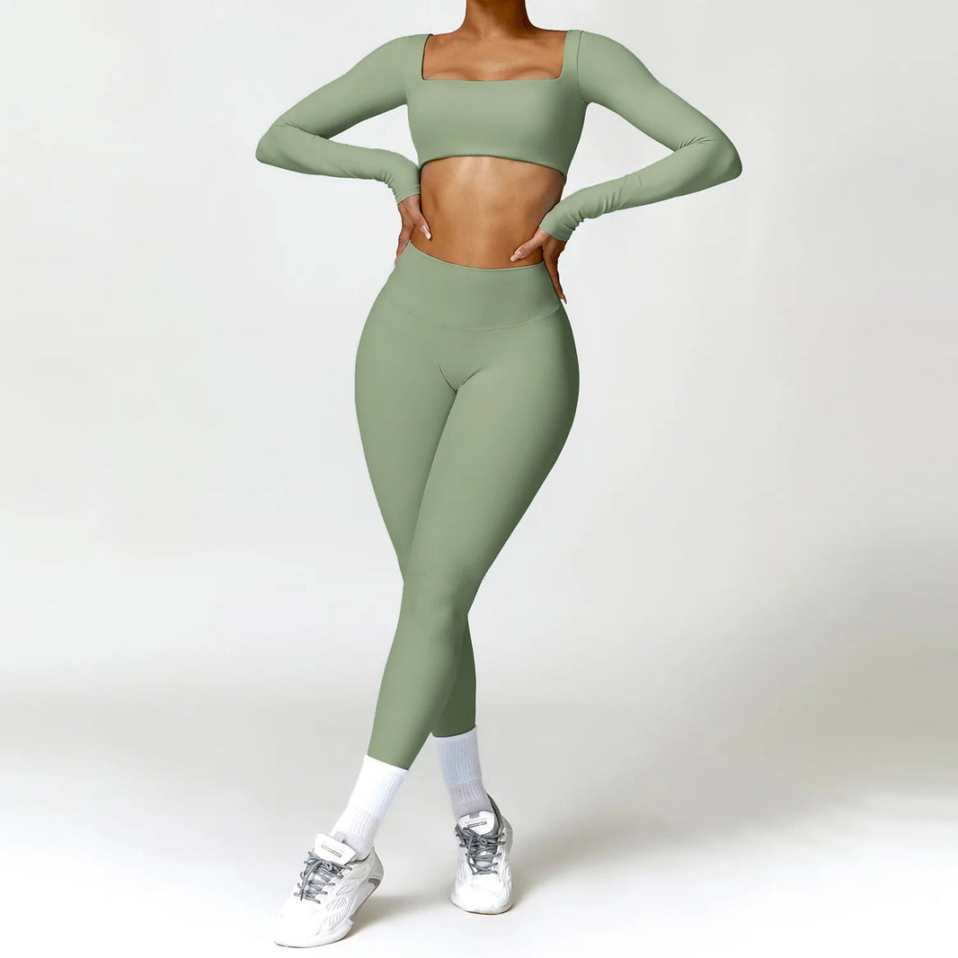 Long-sleeved tops & pants (set) - Gymfit