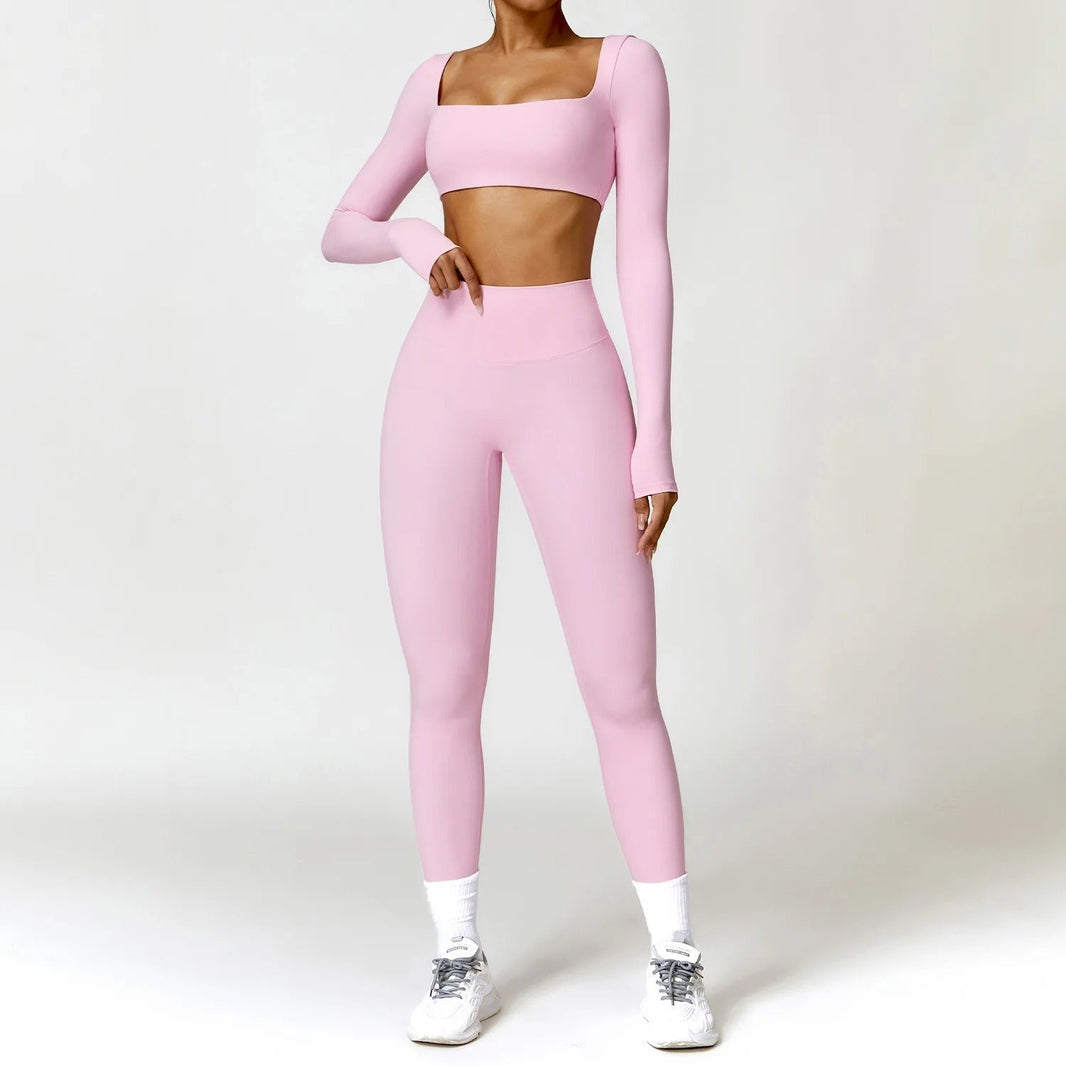 Long-sleeved top & pants (set) - Gymfit