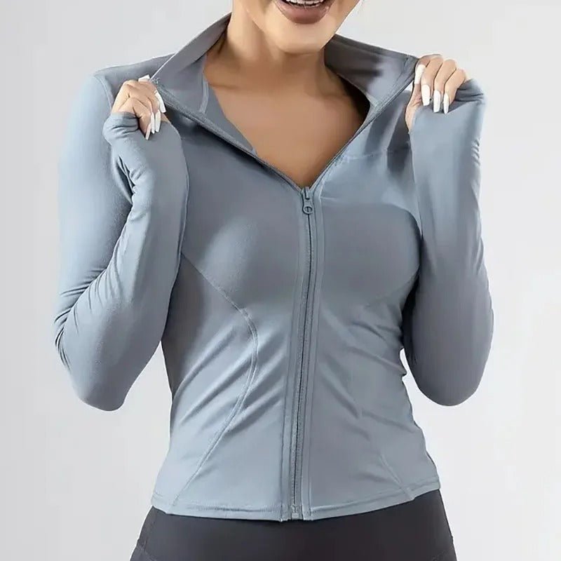 Light jacket with zipper for women - Gymfit