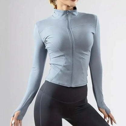 Light women's jacket with zipper - Gymfit