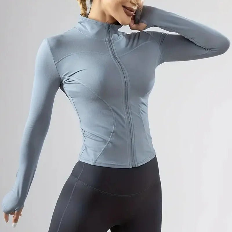 Light jacket with zipper for women - Gymfit